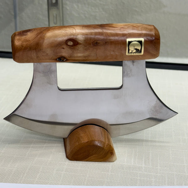 Handmade Alaska Ulu Knife – Diamond Willow, Moose Antler or Elk Antler | Made in Juneau