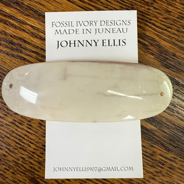 Fossilized Ivory Hair Barrette – Mariah