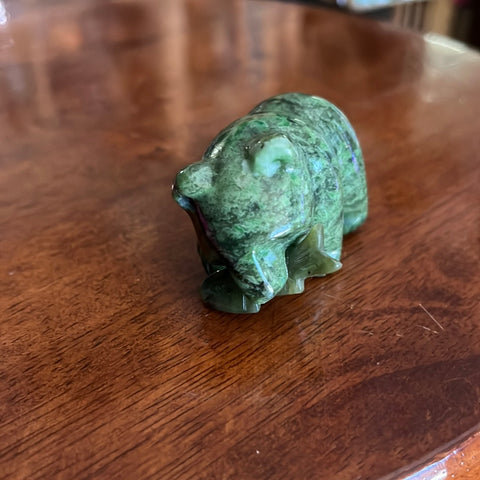 Jade Bear Figurine