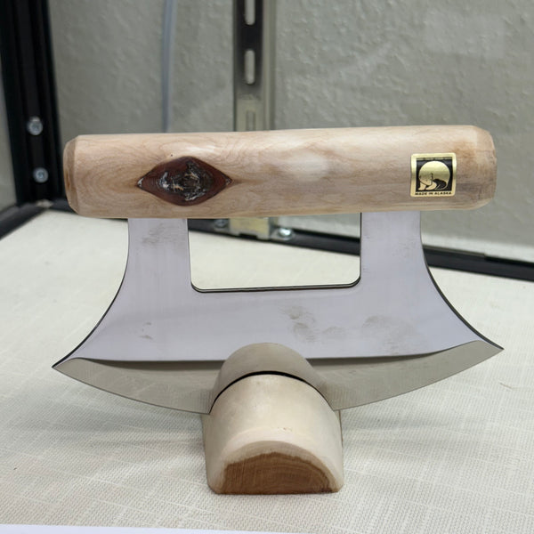 Handmade Alaska Ulu Knife – Diamond Willow, Moose Antler or Elk Antler | Made in Juneau