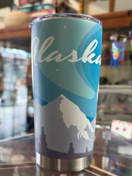 Alaska Stainless Steel Double Walled 20oz Travel Tumbler