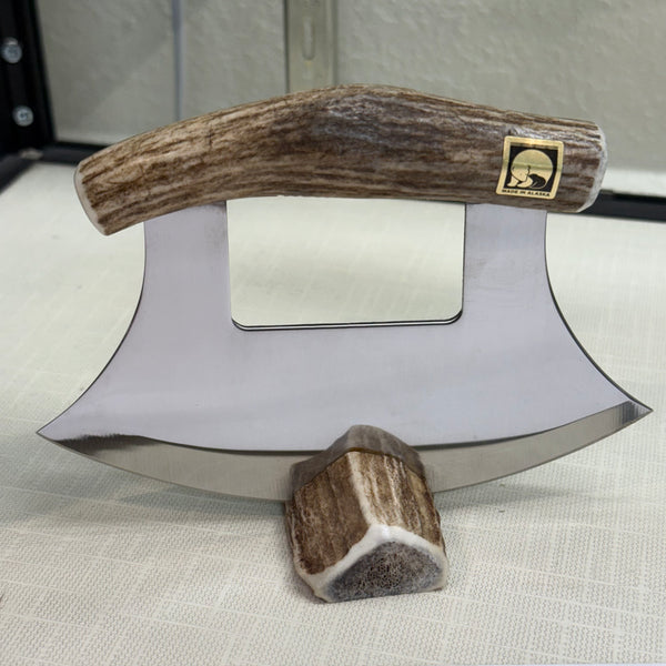 Handmade Alaska Ulu Knife – Diamond Willow, Moose Antler or Elk Antler | Made in Juneau