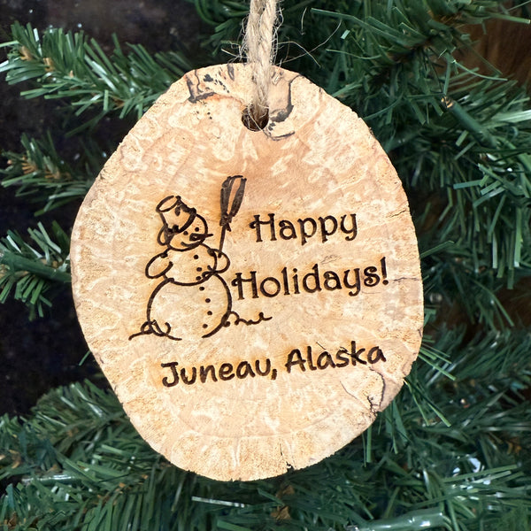 Handmade Alaska Wood Ornament – Totem