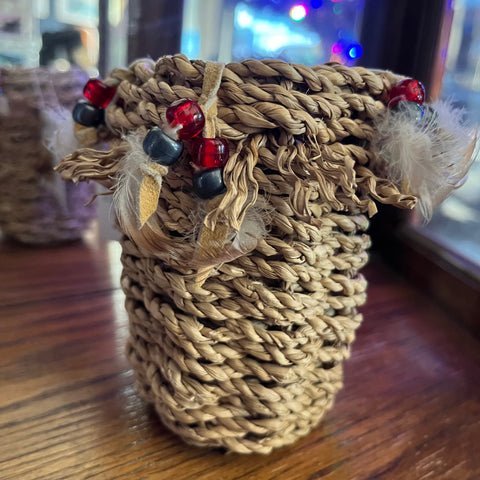 Handmade Sea Glass Basket