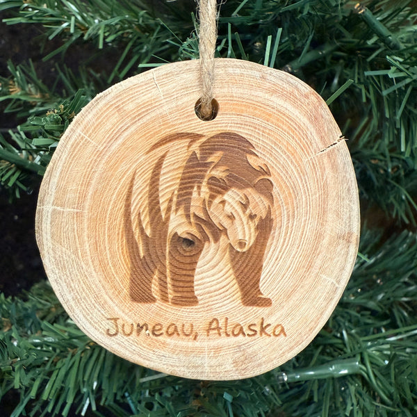 Handmade Alaska Wood Ornament – Totem