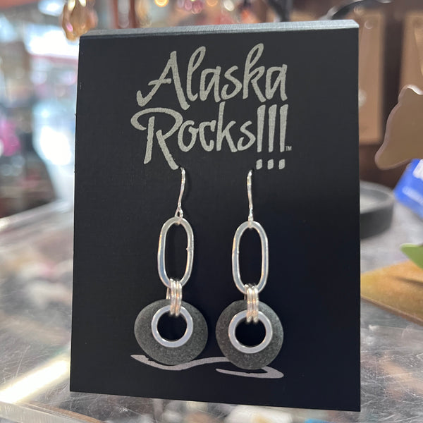 AR1 - Rock and Hoop Earrings