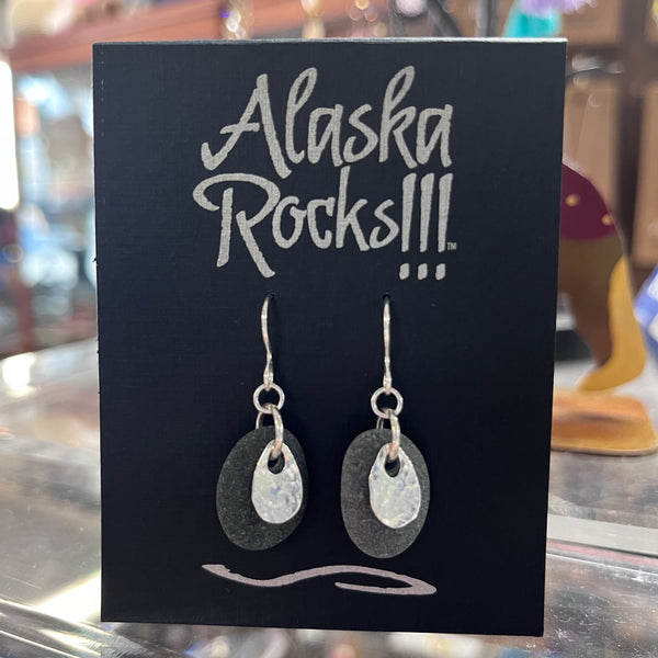 AR1 - Rock and Hoop Earrings