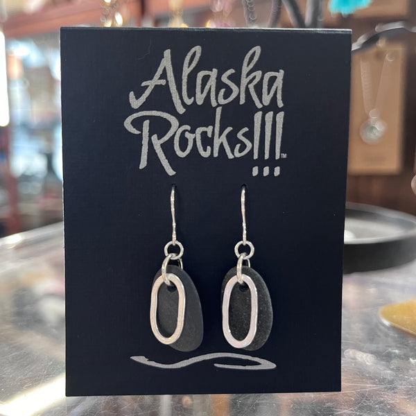 AR1 - Rock and Hoop Earrings