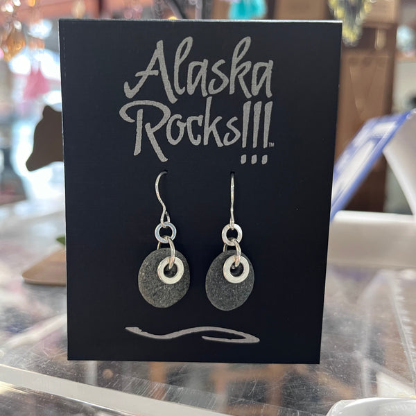 AR1 - Rock and Hoop Earrings