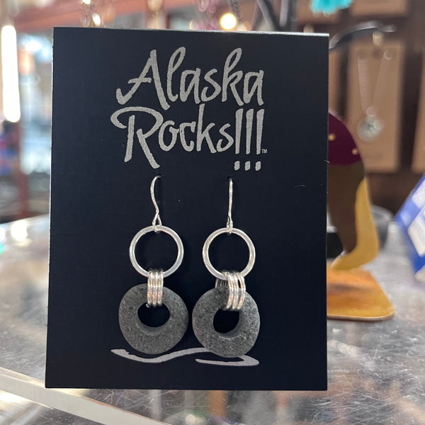 AR1 - Rock and Hoop Earrings