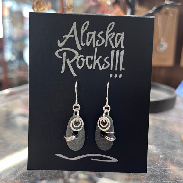 AR1 - Rock and Hoop Earrings