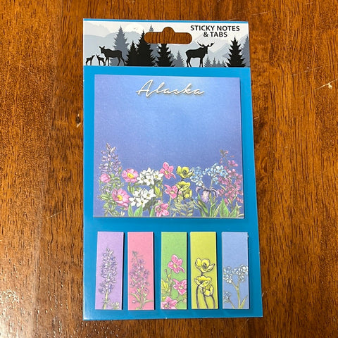 Sticky notes & tabs floral