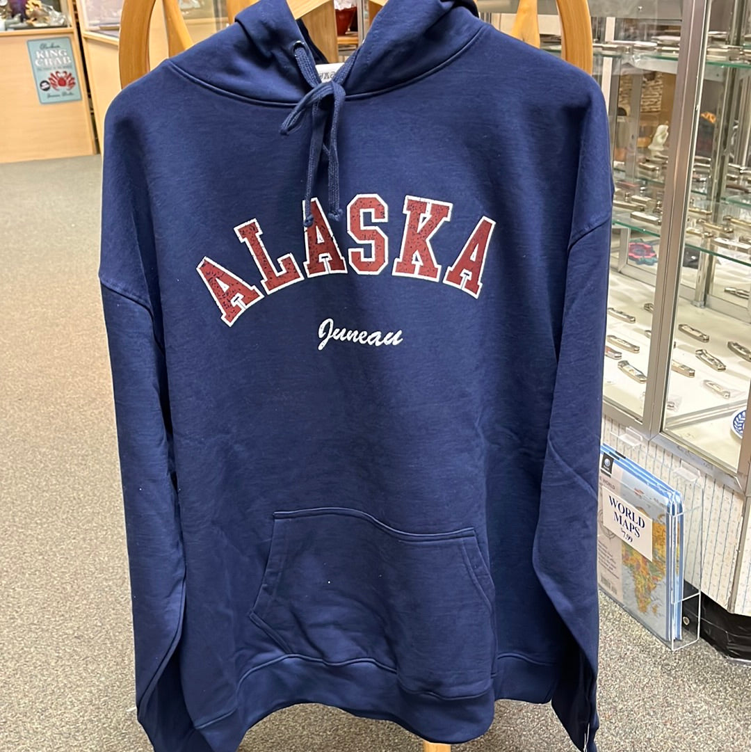 島　Sure Manufacturing Alaska Hoodie Alaska Hoodie, Retro Mountain Sun Unisex Alaska Hoodie