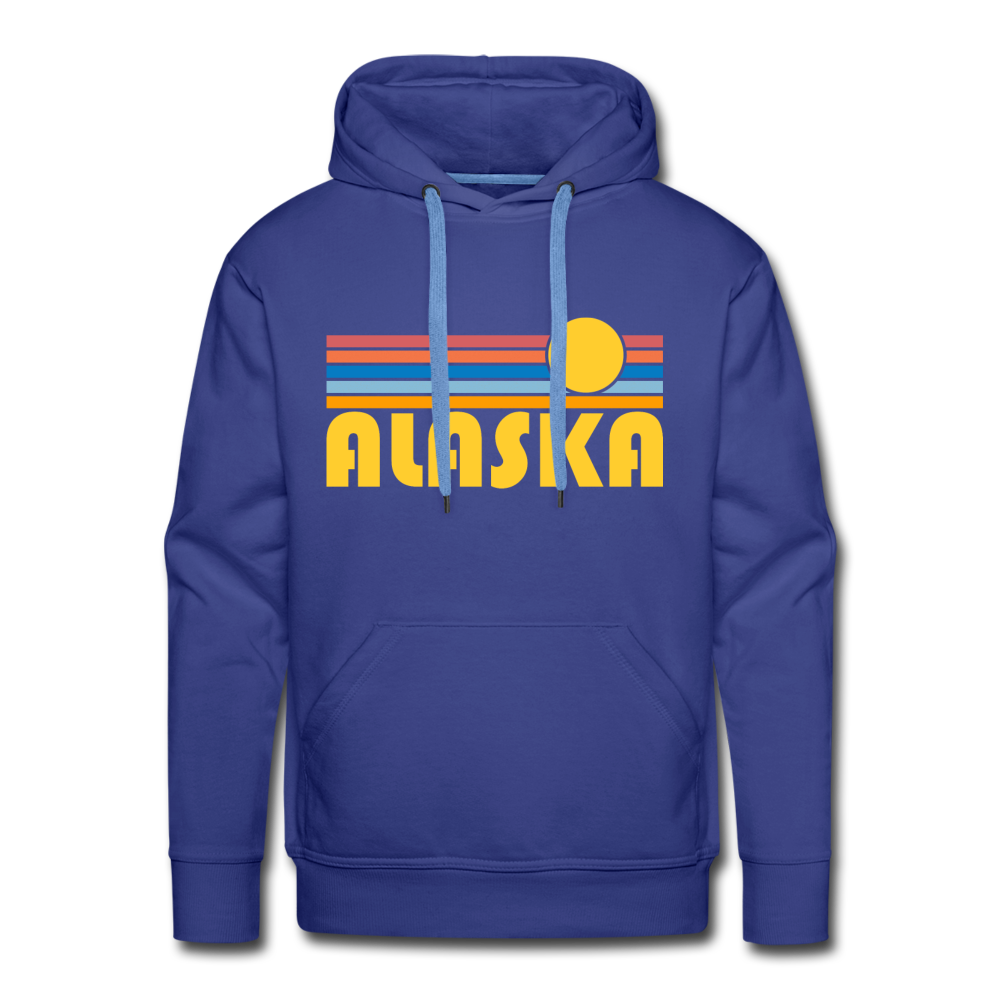 Premium Alaska Hoodie - Retro Sun Premium Men's Alaska Sweatshirt / Hoodie