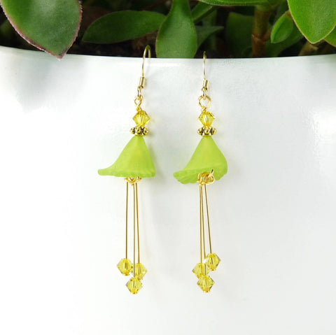 Lucite Dangle Earrings - 3 Colors