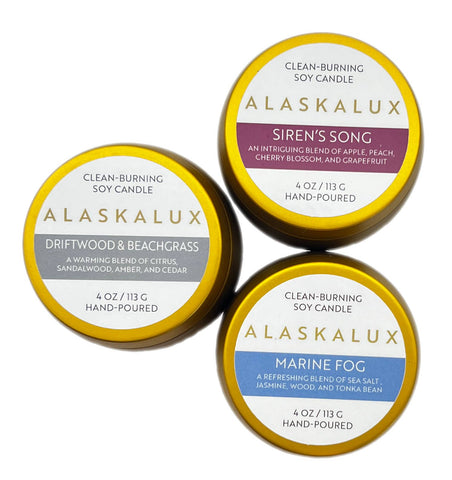 Alaskalux Best Sellers Collection Soy Candles