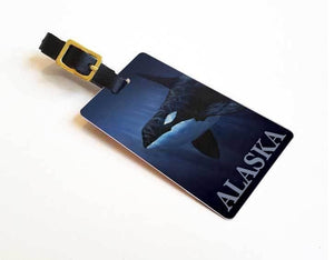 Alaska Orca Whale Luggage Tag