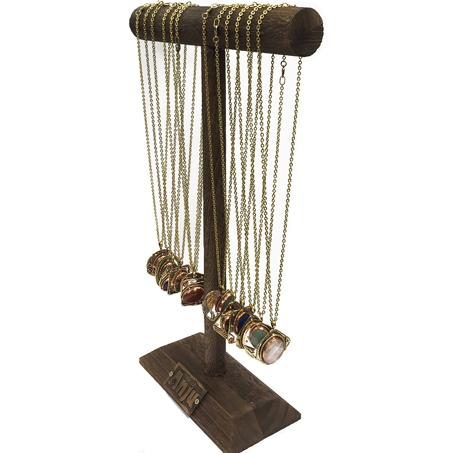 Semiprecious Necklaces Prepack with Display