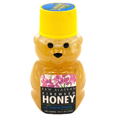 Fireweed Honey 2 oz Bear Bottle - Honey From Alaska