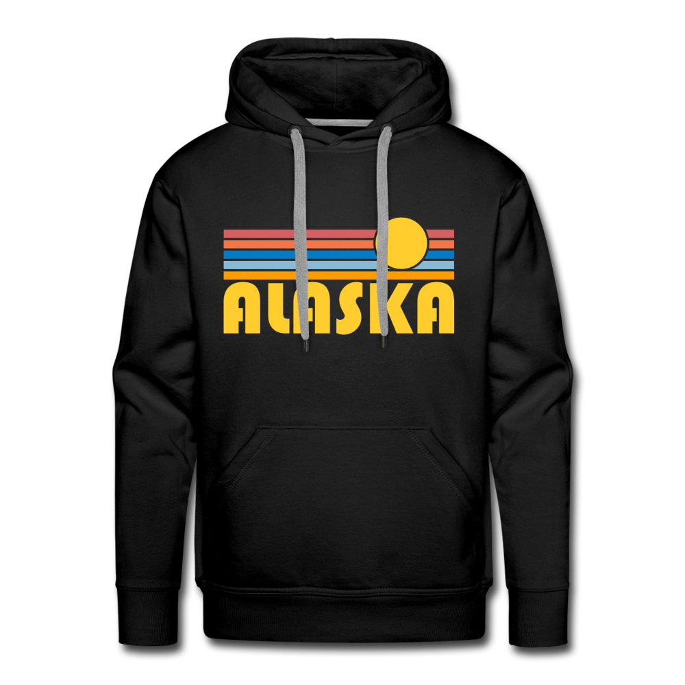 Premium Alaska Hoodie - Retro Sun Premium Alaska Sweatshirt / Hoodie