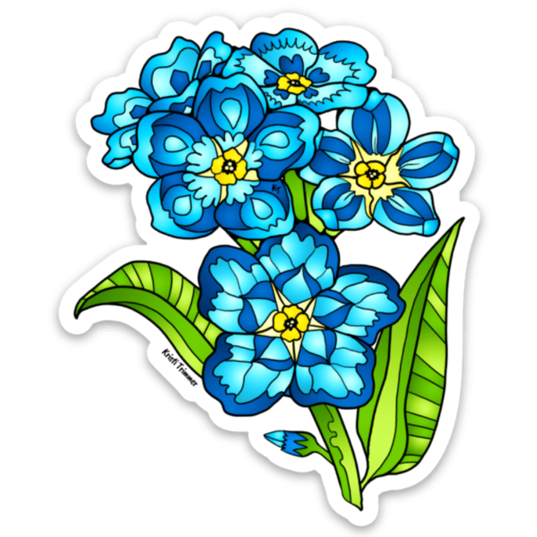 Flowers - Forget Me Not Sticker