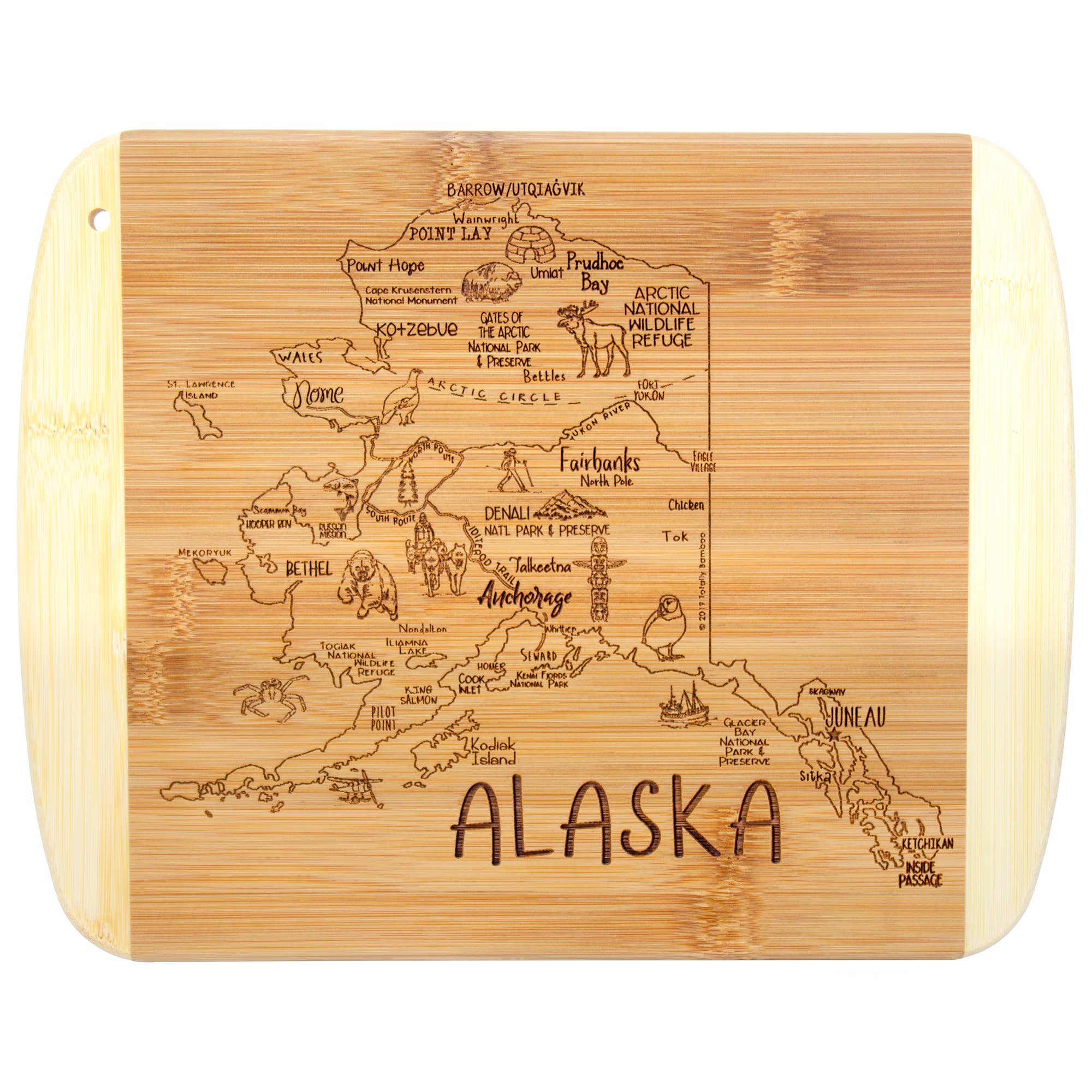 A Slice of Life Alaska 11" Cutting & Serving Board