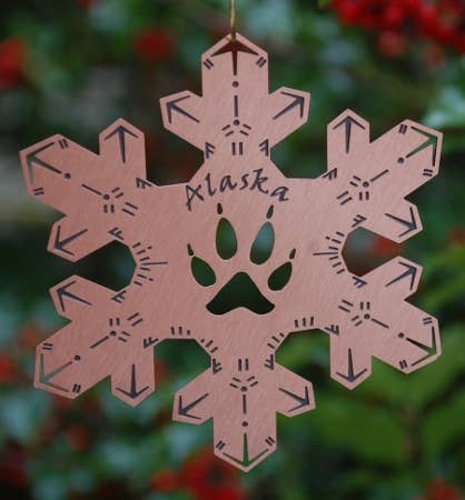 Alaska Wolf Ornament