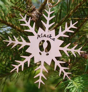 Alaska  Caribou Track  Ornament