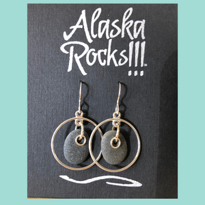 AR1 - Rock and Hoop Earrings