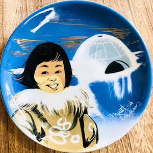 Matthew Adams Alaska Series Small Plate - Inuit Girl