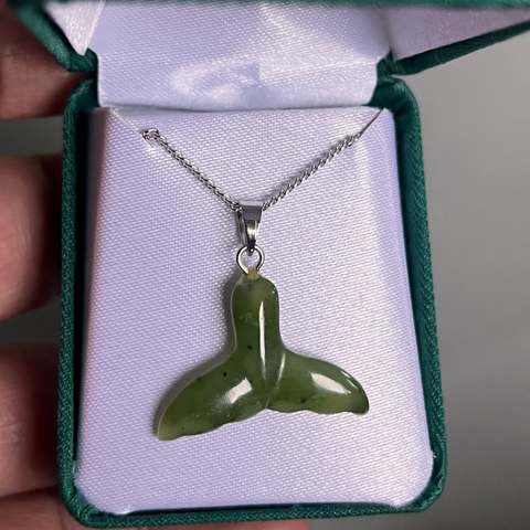 Jade Whale Tail Pendant