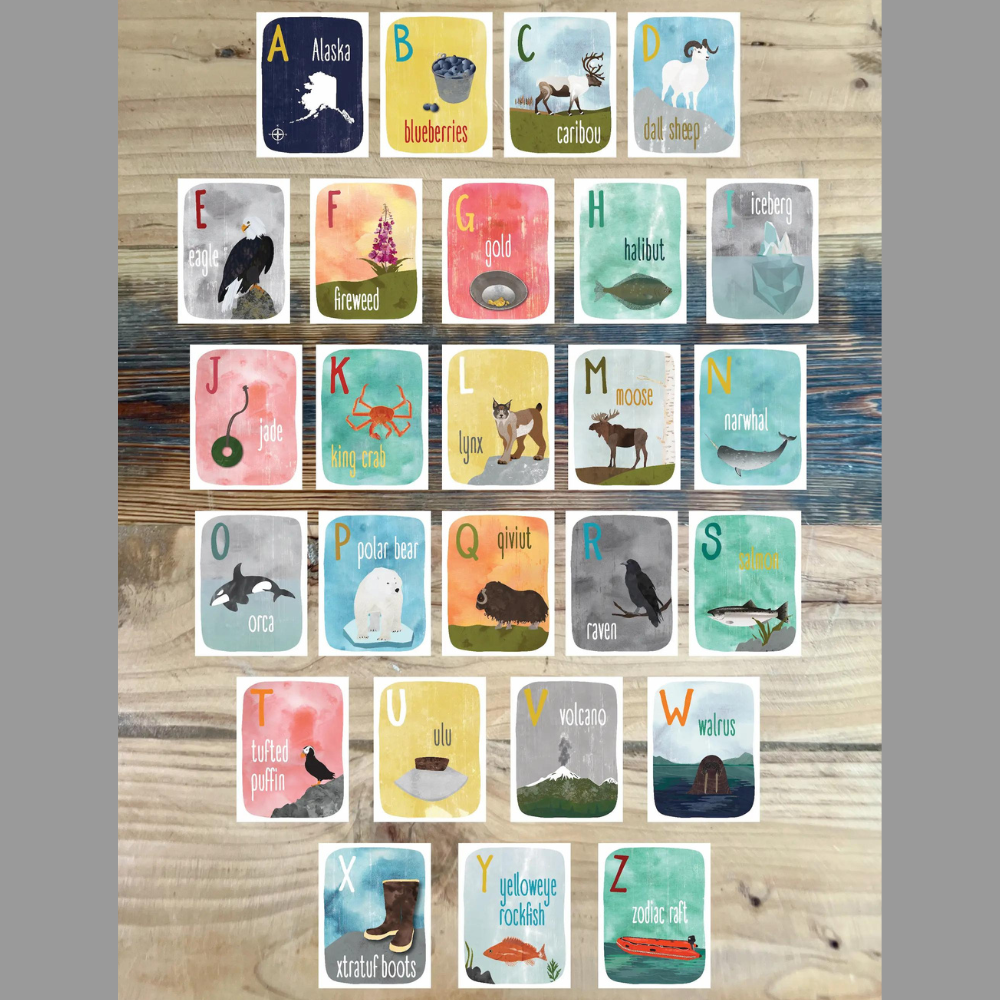 Alaska A to Z Alphabet Cards