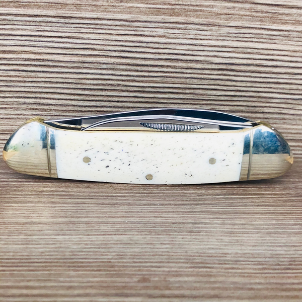 SCRIMSHAW CANOE FOLDING KNIFE - SMALL