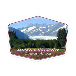 Vinyl Sticker Juneau, Alaska, Mendenhall Glacier