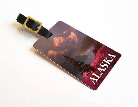 Denali Alaska Luggage Tags Featuring Mountain Landscape