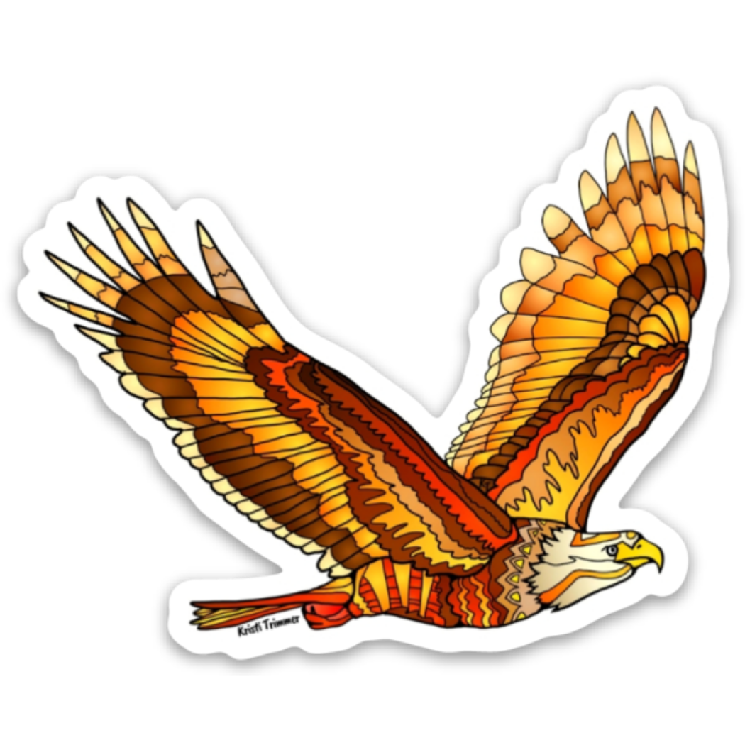 Bird - Bald Eagle Flying Sticker