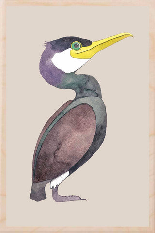 CORMORANT wooden postcard Matt Sewell Birds™