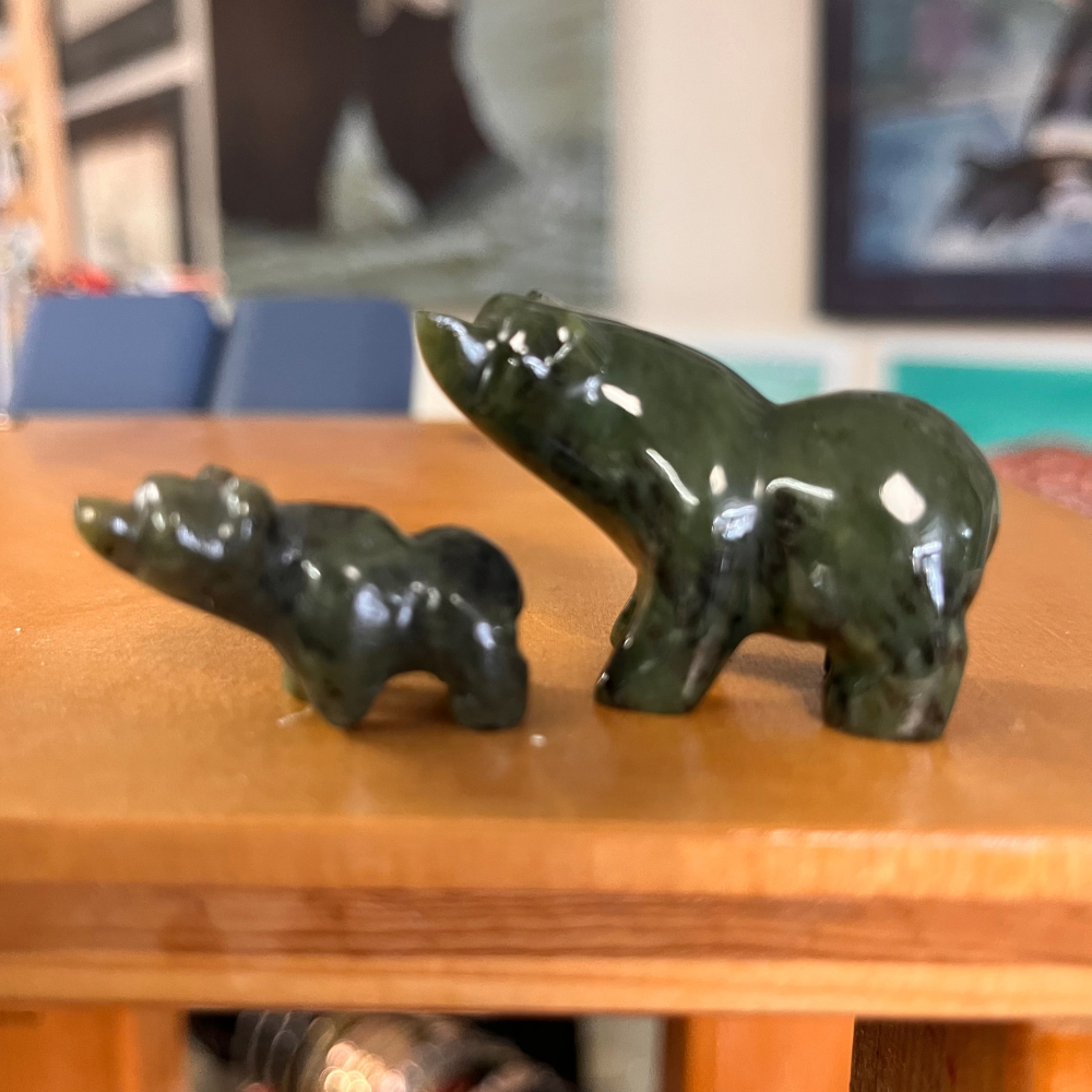 Jade Figurine - Grizzly Bear