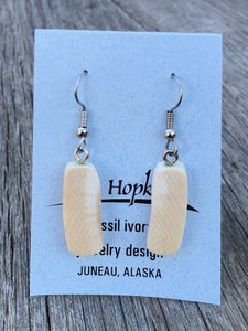 FOSSIL MAMMOTH IVORY EARRINGS