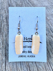 FOSSIL MAMMOTH IVORY EARRINGS