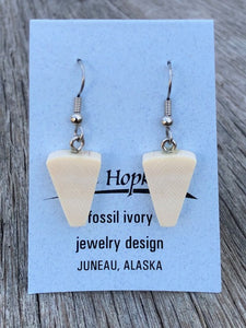 FOSSIL MAMMOTH IVORY EARRINGS